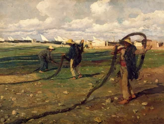 Fishermen with Their Nets